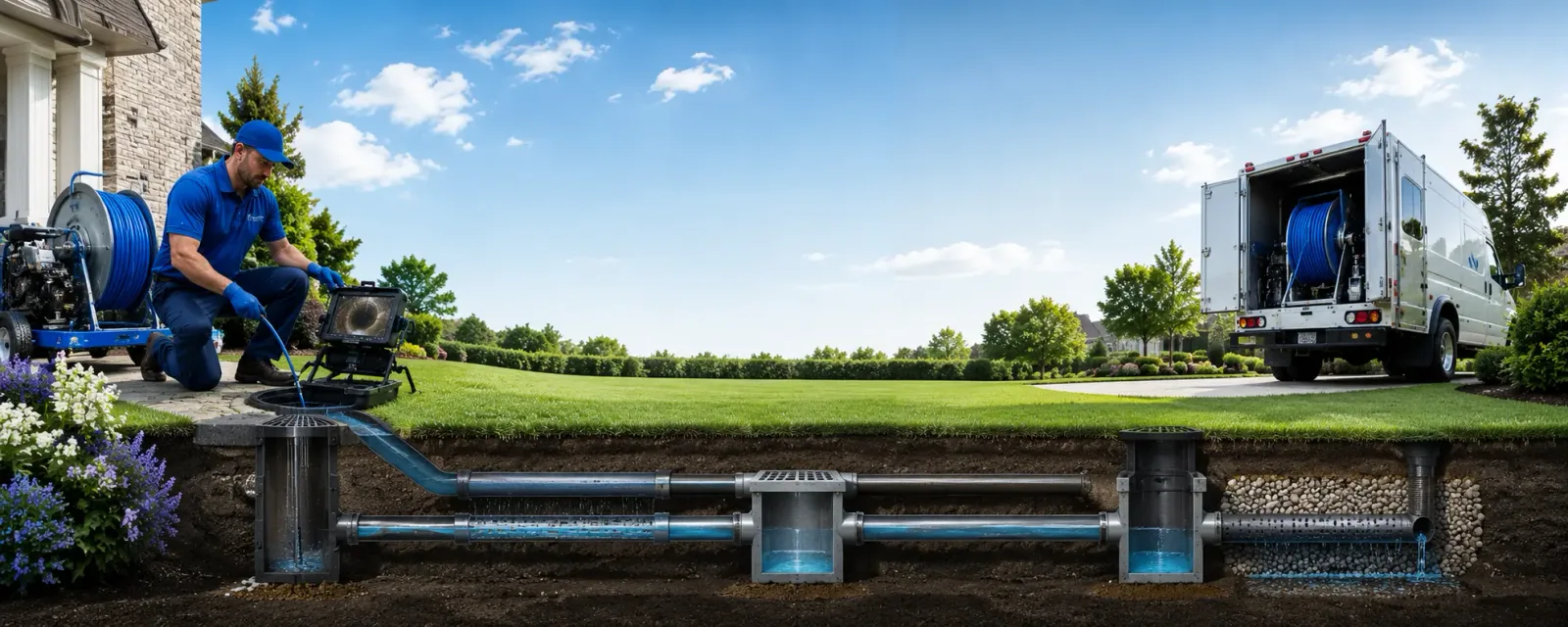 Outdoor drain cleaning information for Lilly, GA